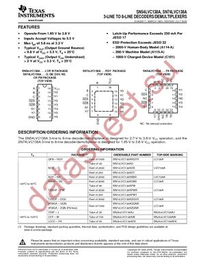 SN74LVC138AQDRG4Q1 datasheet  